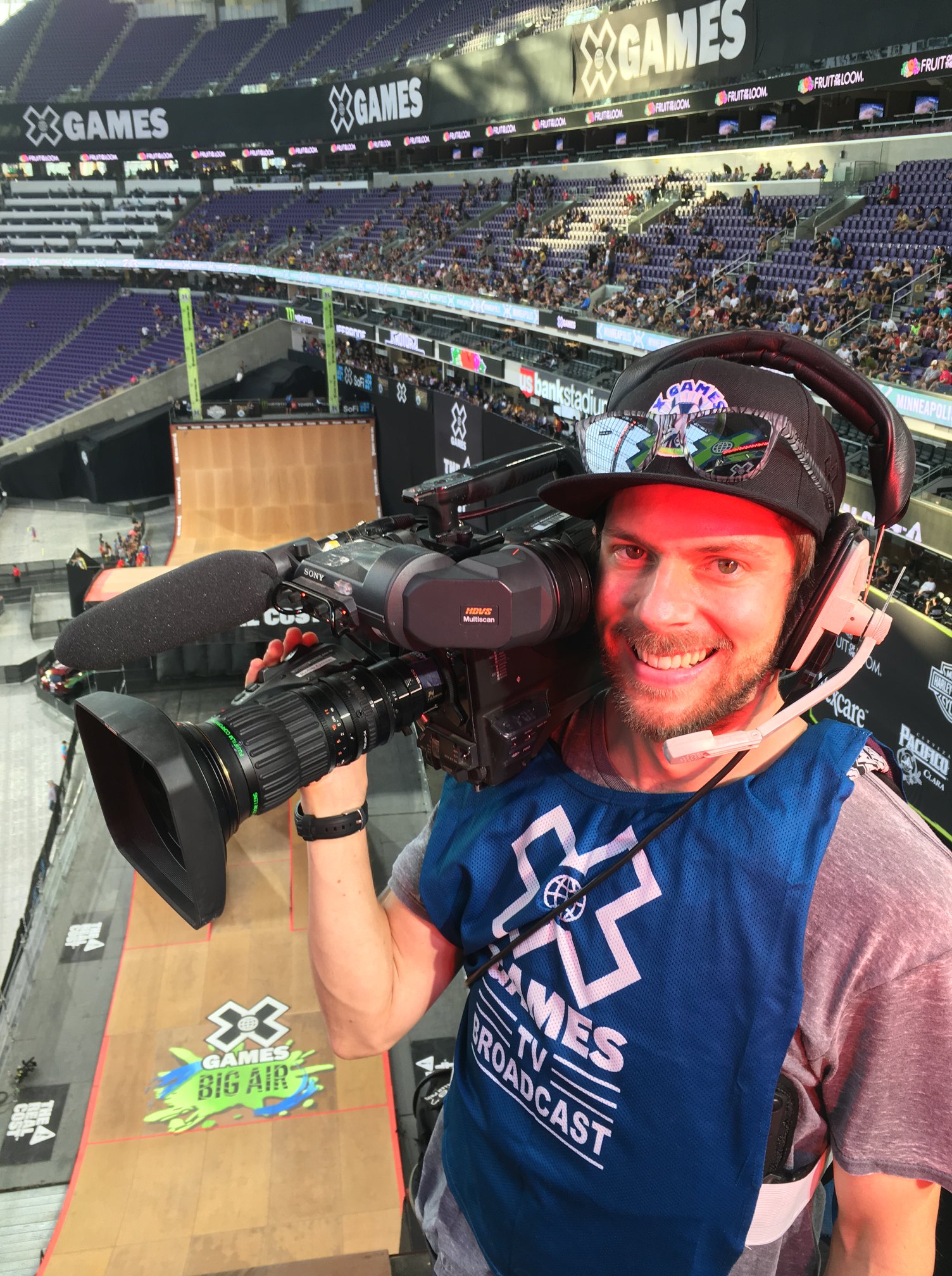 Matt Koskinen filming at X Games Minneapolis